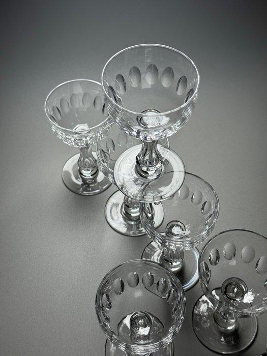 Val Saint Lambert - Portglas (8) - Service OLIVIER - 60 ml -, Antiek en Kunst, Kunst | Designobjecten