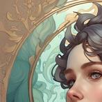 I_KONIQ - Knatiss - Hunger Games art nouveau style, Nieuw