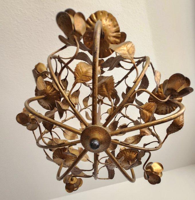 Kroonluchter - Verguld - met de hand gesmeed shabby, Antiek en Kunst, Curiosa en Brocante