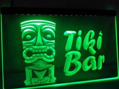 Tikibar tiki bar neon bord lamp LED verlichting reclame lich, Huis en Inrichting, Lampen | Overige, Nieuw, Verzenden