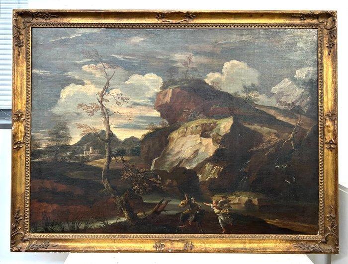Pietro Montanini (1626–1689), Attribuito a - Balaam e, Antiek en Kunst, Kunst | Schilderijen | Klassiek