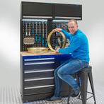 Datona Werkplaatsinrichting PREMIUM met eiken werkblad 135, Doe-het-zelf en Bouw, Werkbanken, Ophalen of Verzenden, Nieuw