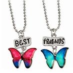 Fako Bijoux® - Vriendschapsketting - Vlinders - BFF Ketting, Handtassen en Accessoires, Kettingen, Nieuw, Verzenden