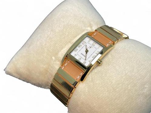 Veiling - Trendy Supertrash Horloge - Goud met Witte Wijzerp, Handtassen en Accessoires, Horloges | Dames