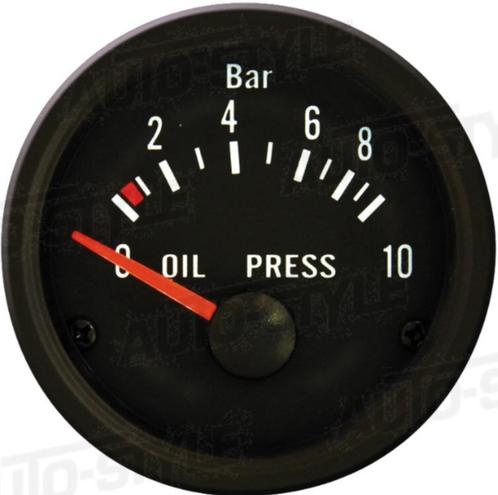 Performance Instrument Zwart Oliedruk 0-10 bar 52mm, Auto diversen, Auto-accessoires, Nieuw, Ophalen of Verzenden