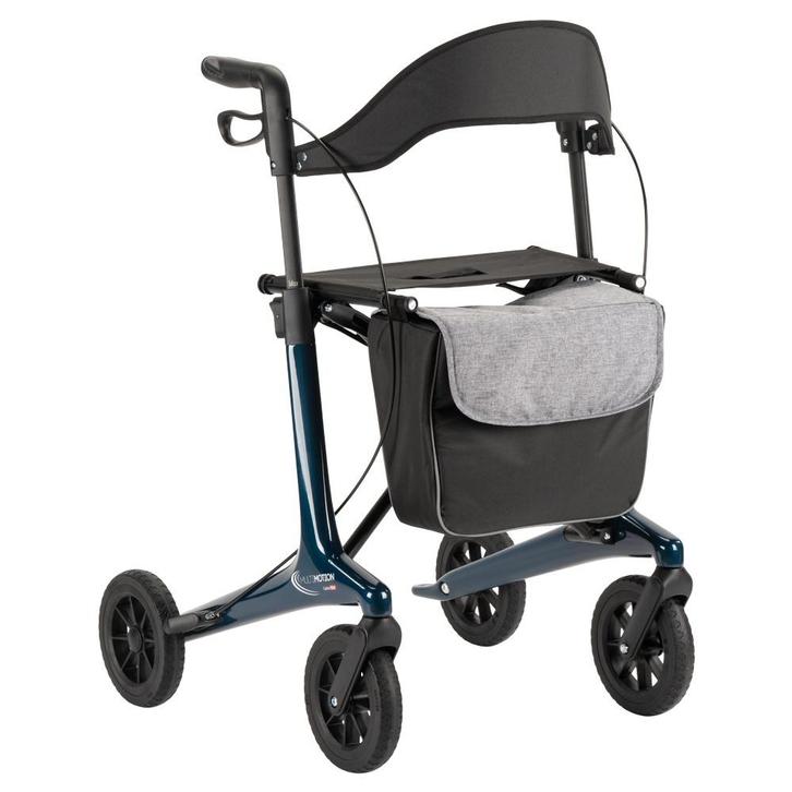MultiMotion Carbon rollator met softwielen - Maat L - Blauw, Diversen, Rollators, Ophalen of Verzenden