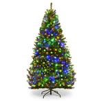 Kerstboom met verlichting - Kunstkerstboom - 180 cm - Met st, Diversen, Verzenden, Nieuw