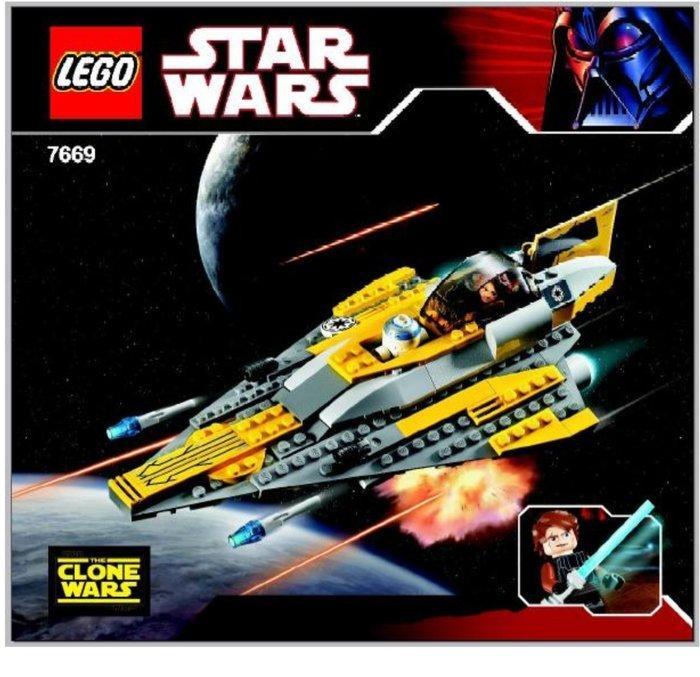 Lego Set - 7669 - Star Wars - Anakins Jedi Starfighter, Kinderen en Baby's, Speelgoed | Duplo en Lego