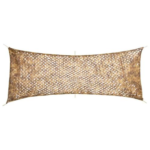 vidaXL Camouflagenet met opbergzak 525x205 cm zandkleurig, Sport en Fitness, Schietsport-accessoires, Nieuw, Verzenden