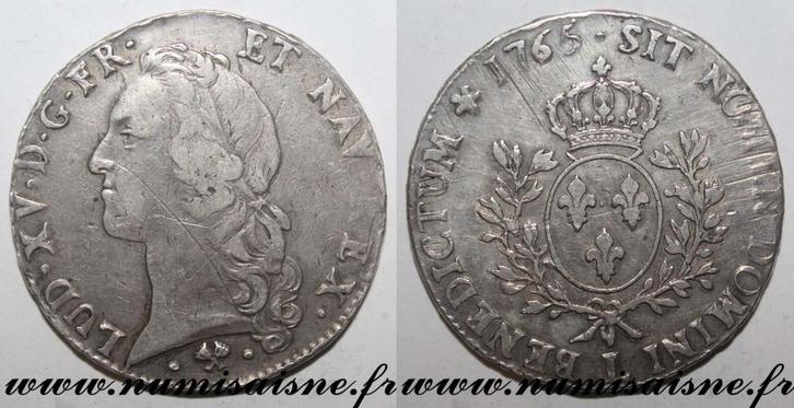 Écu France Frankreich Gad 322 Louis Xv Ecu Mit Stirnband..., Postzegels en Munten, Munten | Europa | Niet-Euromunten, België, Verzenden