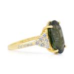 Ring - 18 karaat Geel goud - 7.36ct. tw. Zirkoon - Diamant -, Nieuw