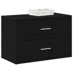 vidaXL Kast met 2 lades 60x31x40 cm bewerkt hout zwart, Huis en Inrichting, Kasten | Overige, Verzenden, Nieuw