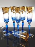 Champagne fluitje (6) - 24 kt goud - Met de hand