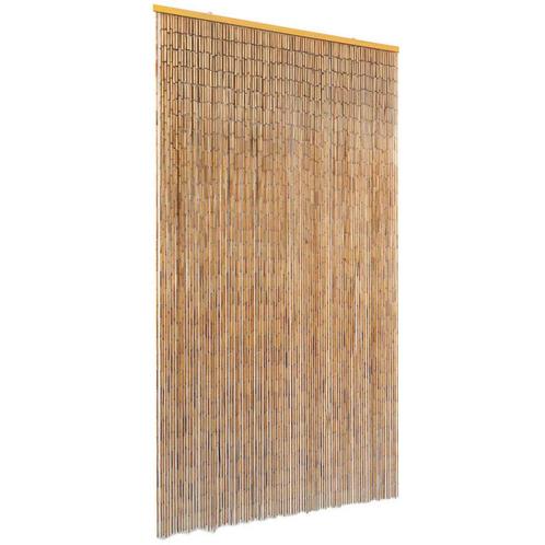 vidaXL Vliegengordijn 100x200 cm bamboe, Doe-het-zelf en Bouw, Deuren en Vliegenramen, Nieuw, Verzenden