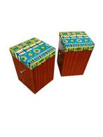 Poef (2) - Hout - Set krukken