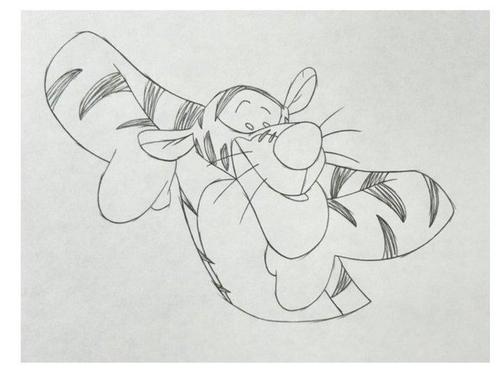 Disney - 1 Original drawing - Winnie the Pooh - Tigger, Boeken, Strips | Comics
