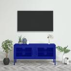 vidaXL Tv-meubel 105x35x50 cm staal marineblauw, Verzenden, Nieuw