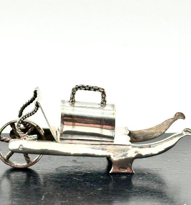 No reserve-Grote 19e eeuwse Hollands zilveren miniatuur, Antiek en Kunst, Antiek | Zilver en Goud