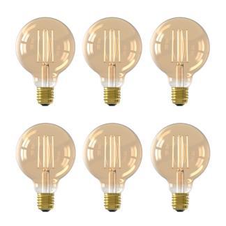 Ledlamp E27 | Globe | Calex | 6 stuks, Maison & Meubles, Lampes | Lampes en vrac, Envoi