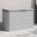 vidaXL Kussenbox 77,5x44,5x53 cm polypropeen grijs, Tuin en Terras, Bergingen en Tuinkasten, Verzenden, Nieuw
