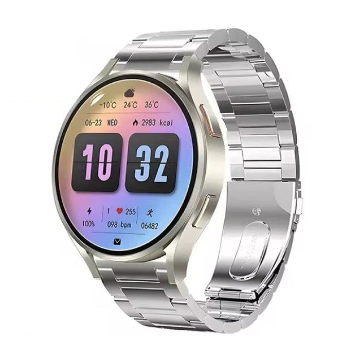 Universe Watch 6 Smartwatch - Staal Bandje - 1,40 Display -, Handtassen en Accessoires, Smartwatches, Nieuw, Verzenden