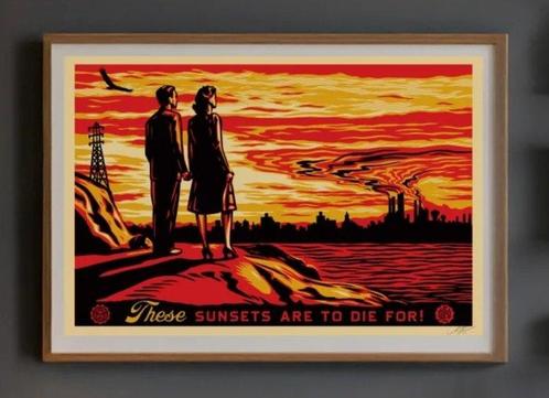 Shepard Fairey (OBEY) (1970) - This sunsets are to die for, Antiek en Kunst, Kunst | Tekeningen en Fotografie