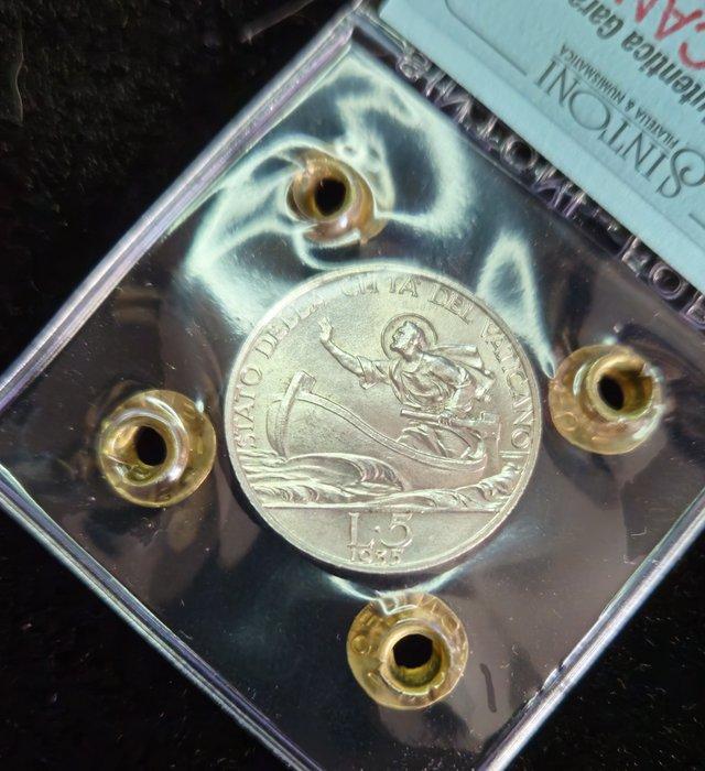 Vaticaan. Pio XI. 5 Lire 1935 (Zonder minimumprijs), Postzegels en Munten, Munten | Europa | Niet-Euromunten