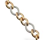 Armband - 18 karaat Geel goud, 18K roségouden en 1,50ct, Nieuw