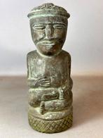 African solid Bronze Funeral Yombe sculpture - Congo.