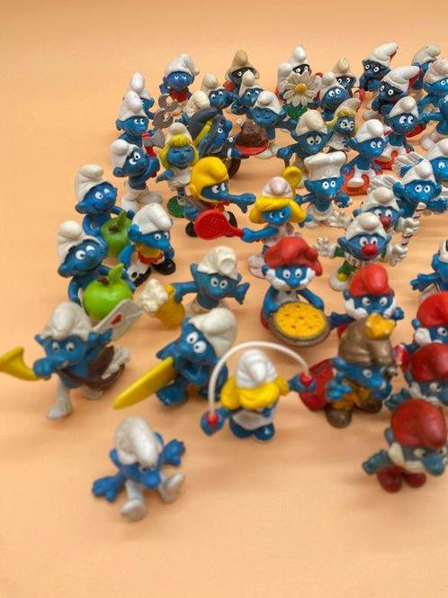Schleich - Speelgoedfiguurtjes Peyo Smurfen Lot van 80 -, Antiek en Kunst, Antiek | Overige Antiek