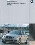 2004 BMW PARIJS HARDCOVER PERSMAP DUITS, Livres, Autos | Brochures & Magazines, Ophalen of Verzenden