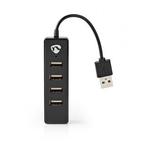 USB A hub | Nedis (USB A naar 4 x USB A, Busgevoed), Computers en Software, Pc- en Netwerkkabels, Nieuw, Verzenden