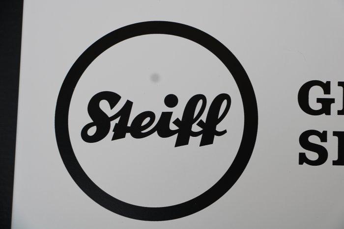 Steiff: reclameblok met duitse en engelse tekst - Teddybeer, Antiek en Kunst, Antiek | Speelgoed