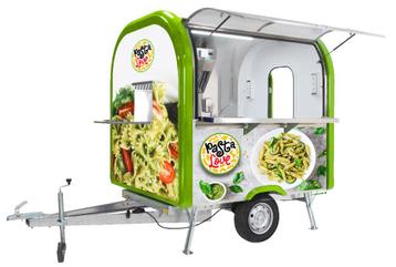 Pasta foodtruck, foodtruck pasta, mobiele pastabar beschikbaar voor biedingen