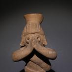 Colima, Westkust Mexico Terracotta Mannelijke figuur. 12,5