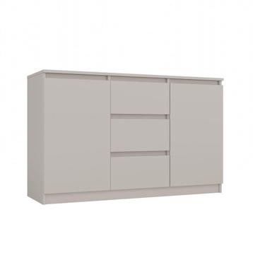 Dressoir - 120 cm 3 lades  creme creme (Dressoirs) beschikbaar voor biedingen