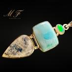 Premium - Hanger van Larimar - Opaal - Maansteen van de