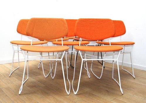 Billiani - Emilio Nanni - Stoel (8) - pop 554 - Synthetisch, Antiek en Kunst, Antiek | Meubels | Stoelen en Sofa's