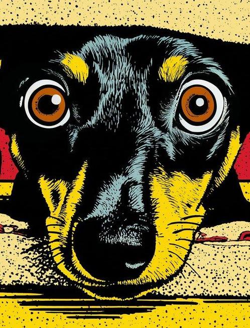 Monady (1999) - The Hot Dog, Antiek en Kunst, Kunst | Schilderijen | Modern