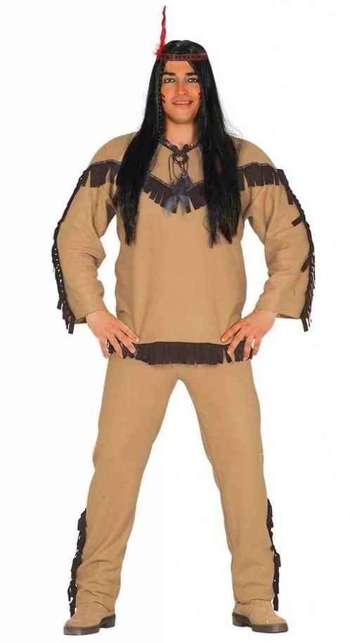Indianen Kostuum Heren Hoofd 3 delig, Kleding | Heren, Carnavalskleding en Feestkleding, Nieuw, Verzenden