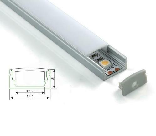 LED Profiel 1 meter - 8mm slim line, Doe-het-zelf en Bouw, Metalen, Verzenden