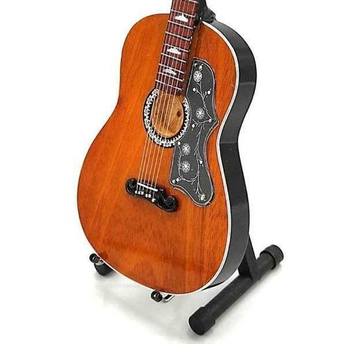 Miniatuur Gibson SJ-200 gitaar met gratis standaard, Verzamelen, Film en Tv, Beeldje, Replica of Model, Nieuw, Verzenden
