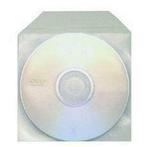 Plastic Sleeves met flap voor 1 cd/dvd 100 stuks, Informatique & Logiciels, Disques enregistrables, Verzenden