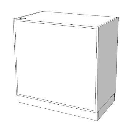 *TIP*  Glossy toonbank met lade en plank C-PEK-010, Zakelijke goederen, Kantoor en Winkelinrichting | Winkel en Inventaris, Ophalen of Verzenden