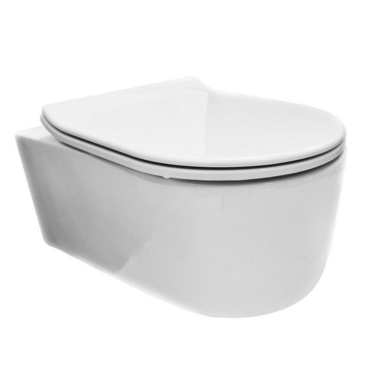 Sanifun Hangtoilet Romina 550 wit combi, Doe-het-zelf en Bouw, Sanitair