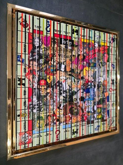 Elmago - Iconic Money-Poly luxe · Large no reserve, Antiek en Kunst, Kunst | Schilderijen | Modern