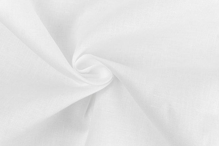 PURO LINO BIANCO 7.40 X 1.15 METRI - Borduurwerk - 7.4 m -, Antiek en Kunst, Antiek | Tapijten, Tafelkleden en Textiel