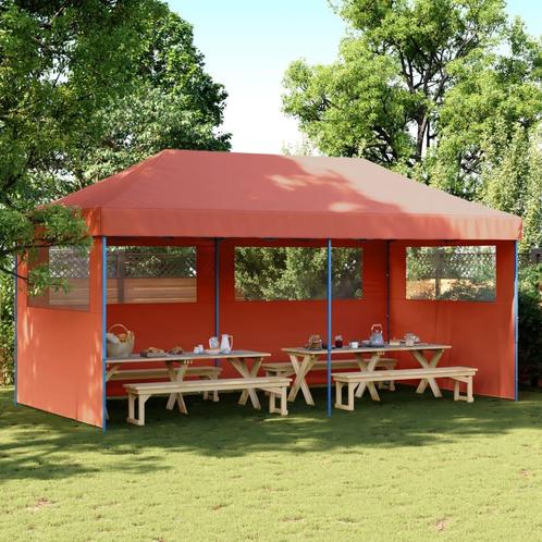 vidaXL Partytent inklapbaar pop-up met 3 zijwanden, Jardin & Terrasse, Tonnelles, Envoi