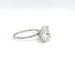 Zonder minimumprijs - Ring - 14 karaat Witgoud - 2.22ct. tw., Handtassen en Accessoires, Ringen, Nieuw