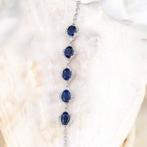 Zonder minimumprijs - Armband Verguld Saffier - Topaas - 18K, Bijoux, Sacs & Beauté, Bracelets